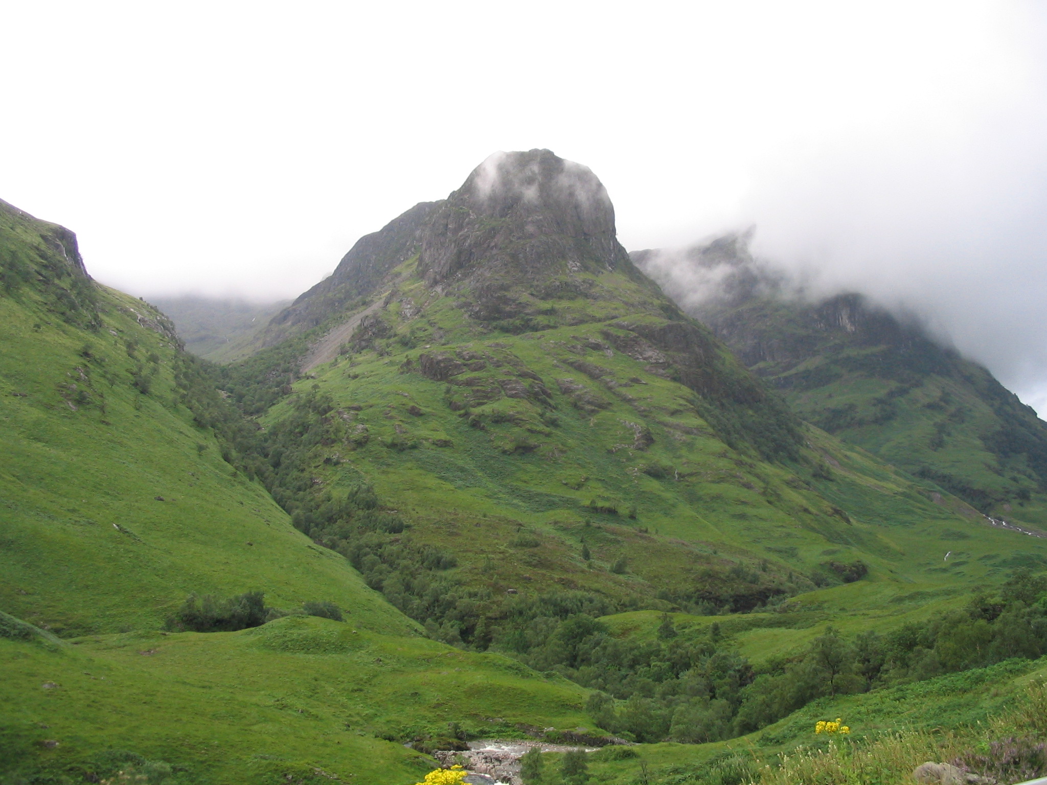 Mountain landscape in Glen Coe, Scotland